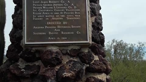 Civil War Battle of Picacho Pass, AZ fought on 4/15/1862 Union loss but not really.