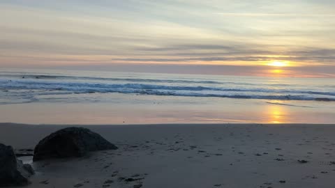 Tranquil Beach Sunset