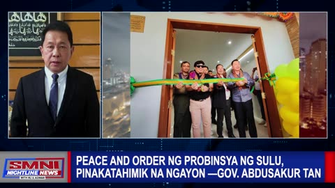 Peace and order ng probinsya ng Sulu, pinakatahimik na ngayon —Gov. Abdusakur Tan