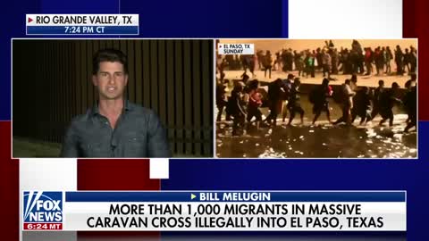 Bill Melugin: This was the biggest group of migrants I've ever seen