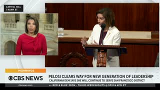 House Speaker Nancy Pelosi clears way for new generation of leadership