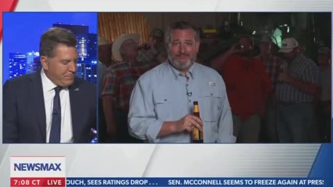 Ted Cruz Cracks Open a Cold One on Live TV, Tells Biden Admin to ‘Kiss My A**’