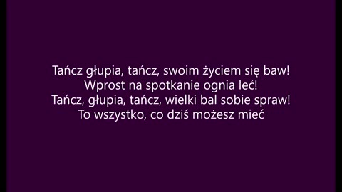 Tańcz głupia tańcz Lady Pank (tekst)