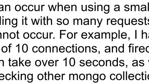 A driver operation has been interrupted mongodb exception