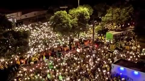 Brazil 11.2.2022 under Martial Law - in front of the Military Command Facility