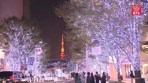 Tokyo's Roppongi Hills adorned with winter illuminations