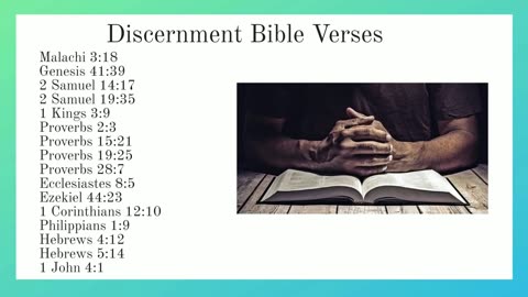 Discernment Bible Verses 📖