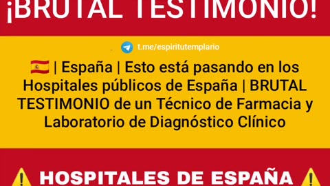 BRUTAL TESTIMONIO de un Técnico de Farmacia y Laboratorio de Diagnóstico Clínico