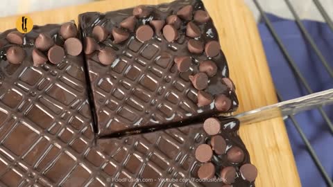 No Bake Chocolate Biscuit Cake Recipe by Food Fusion