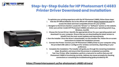 HP Photosmart C4683 Printer Driver Download