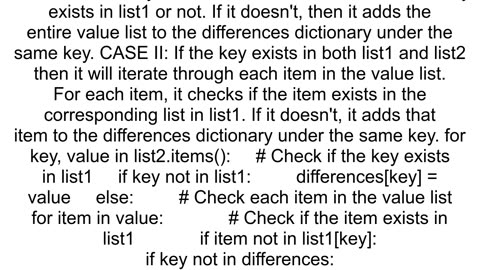 Compare two dictionaries and get the differences with Python