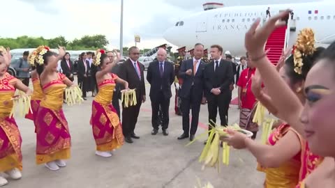 French President Macron arrives in Bali for G20 summit | AFP