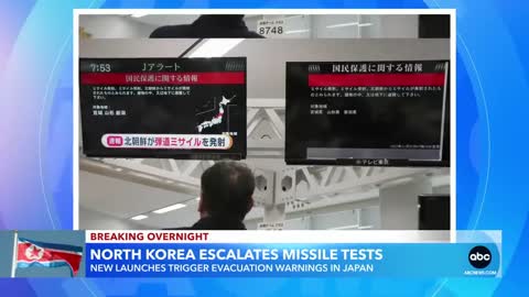 North Korean missile launches trigger evacuation warnings in Japan l GMA