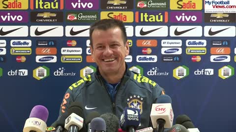 Brazil coach Dunga laughs at funny ringtone