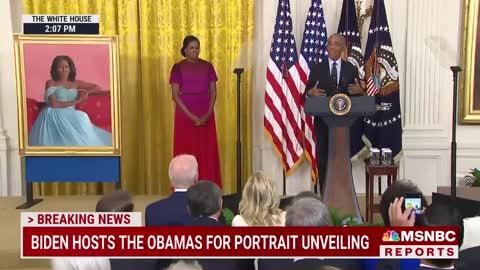 Barack Obama Thanks Biden For 'Faith In Our Democracy' At White House Portrait Unveiling