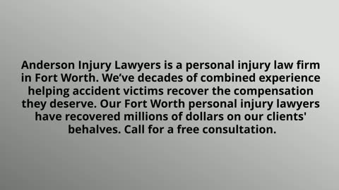 Fort Worth Car Accident Lawyer