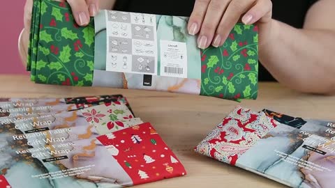 Wrap your gifts with these Reuseable Christmas Wraps 🎁