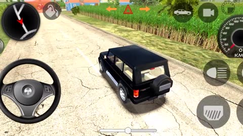 black Mahindra Bolero drive in Android game play