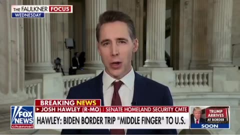 Sen. Josh Hawley: Biden's trip to the border is the "middle finger to middle America"