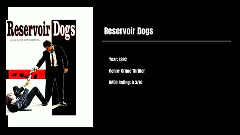 Best Movies To Watch #70 - Reservoir Dogs