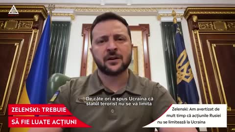 Zelenski: NATO trebuie să acționeze. Teroarea a ajuns pe teritoriul Moldovei