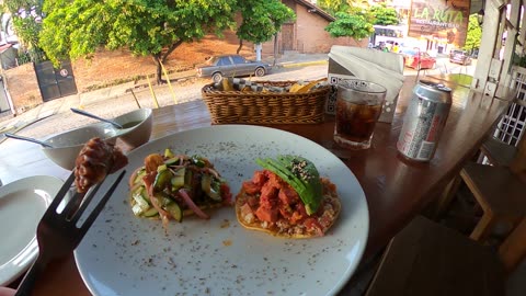 Octopus & Marlin Tostadas in Puerto Vallarta