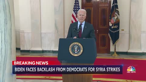 Biden Criticized By Some Democrats For Syria Airstrike NBC Nightly News