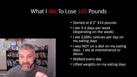 What I Ate To lose 165 pounds