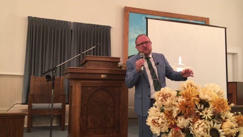 Pastor Gene Miller's sermon at Castleberry Baptist Church on October 22, 2023.