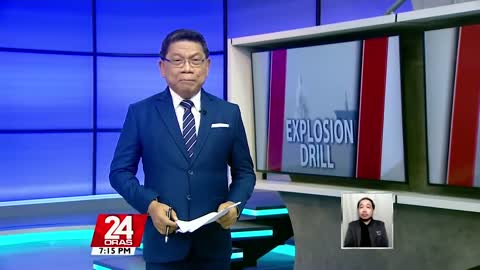 Pinakabagong aircraft carrier ng Amerika na USS Gerald R. Ford, sinabak sa explosion drill _ 24 Oras