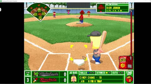 SQUEAKER!!! Backyard Baseball Red Rockets Season Game 5 vs. the Super Duper Melonheads!!!