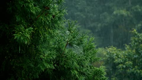 Rainfall ASMR in the Enchanted Forest I ASMR with Nature