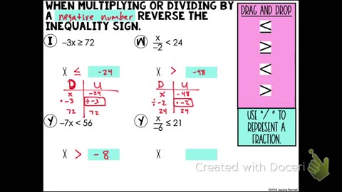 Informal Geometry One Step Inequalities