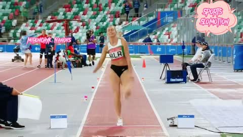 Mironchyk Ivanova (Belarusian) - Long Jump Slow Motion