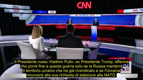 Dibattito sulla CNN tra Biden e lo sfidante Trump