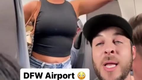 WOMAN ON PLANE HAS A MELTDOWN