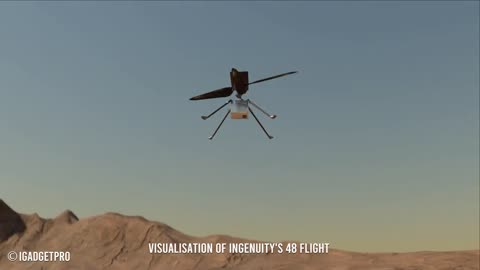 Flight 48 of Ingenuity Mars Helicopter finished successfully handling ~400 meters distance