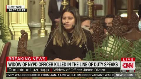 Widow of Slain NYPD Officer Calls Out Manhattan DA Alvin Bragg in Heartbreaking Eulogy