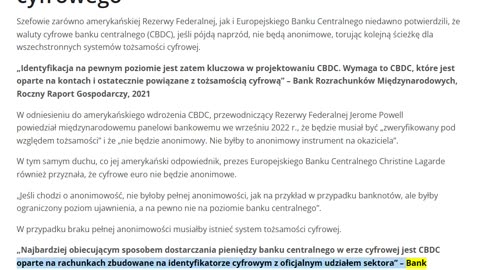 Jak globaliści i rządy forsują cyfrową identyfikację poprzez klimat, COVID,