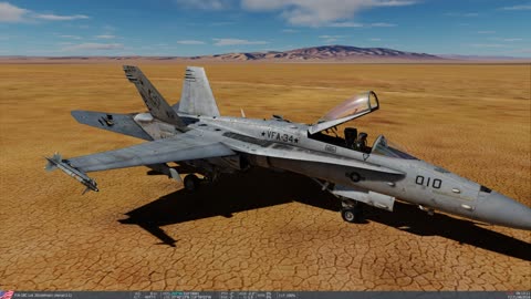 Dead stick my hornet on to desert floor