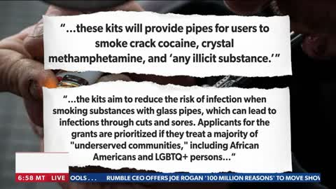 The Biden administration gives 30 million for crack pipes