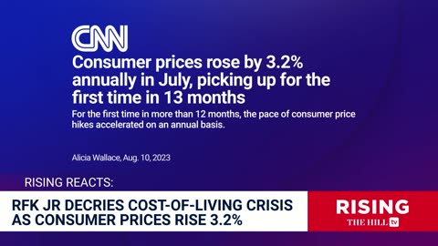 RFK Jr. FLAMES Biden's Inflation Numbers As Prices ROCKET 3.2% In July: CPI