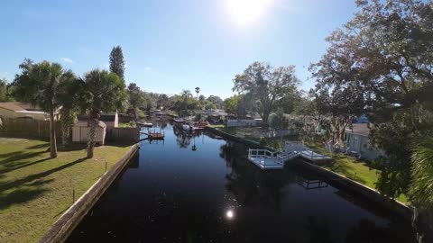 DJI Avata Flying over canals in Florida