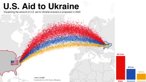 Each Dot = $100,000 U.S. Taxpayer Dollars