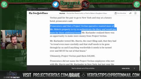 Rekieta Law: "The New York Times does what Project Veritas is accused of doing every single day