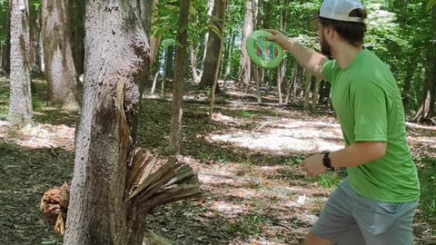 discgolf hole 17 at Chris Greene Lake Disc Golf Course (practice)