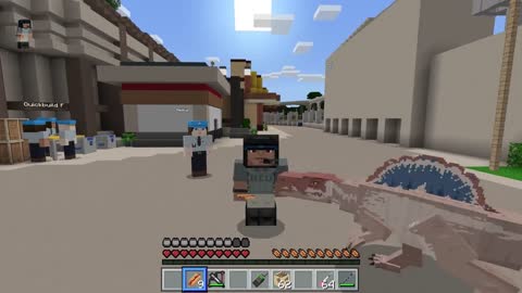 Minecraft FEEDING THE MOSASAUR!!! - Jurassic World Minecraft