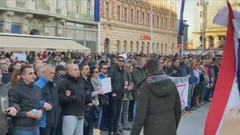 100K people in Zagreb against covid measures