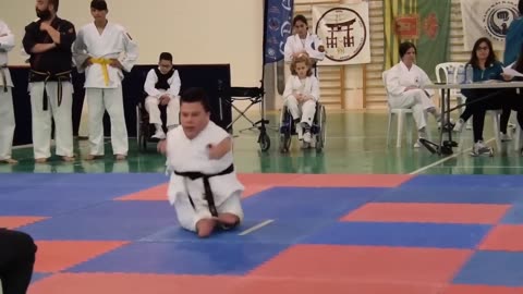 Adapted Karate - Disability Karate Federation. This is the Kata Empi