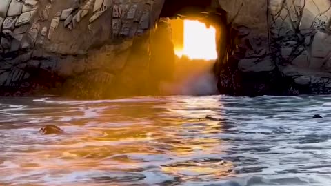 Have you heard of the Keyhole Arch at Pfeiffer Beach, California